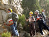 Measuring section at Book Cliffs. Dan Kohl, Stephanie, Ariela, Andrew Chorney