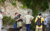 Abbey, Billy, Andrew, Dave Bice, Jesse (in yellow), Brian (in front), Rob Hegemann near Coldigioco