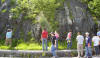 Don Fisher, Mike, Bret, Dawn, Brooke, Andrew, Brian, Jesse, Erin, and Abbey on the road into Tuscany