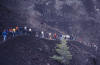 traversing a pit crater at Craters of the Moon