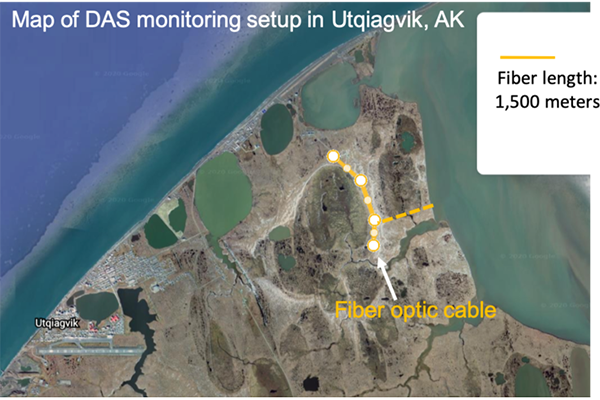 The first phase of the project is to bury a 1.5-kilometer fiber-optic cable